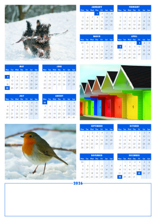 3 Photo Upload Calendar - Flat