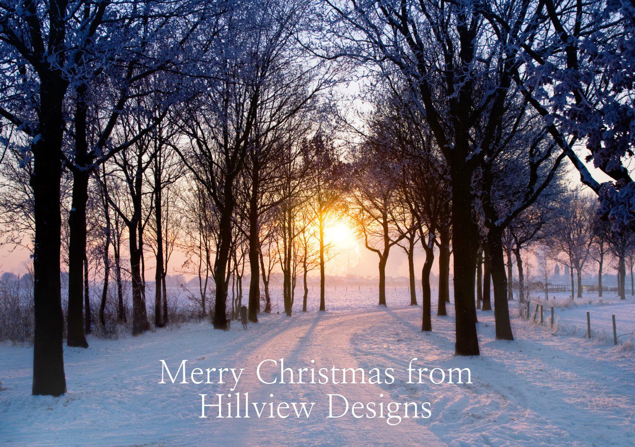 Winter Sunset Front Personalised