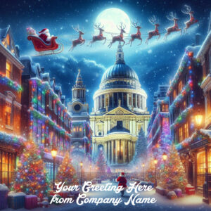 St Pauls and Santa Front Personalised