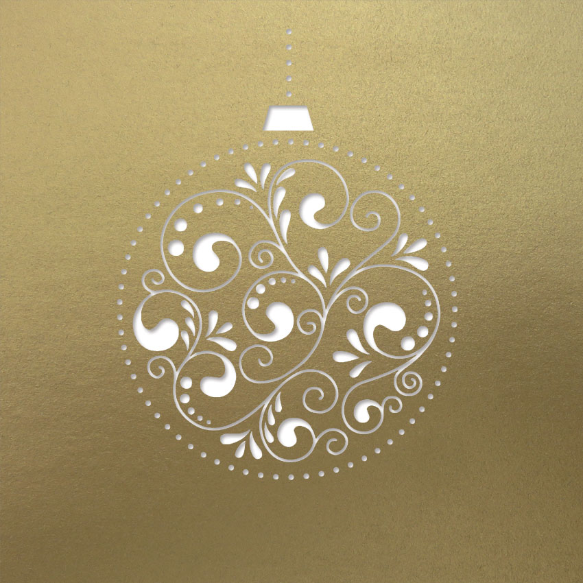 Bauble Decor - Antique Gold
