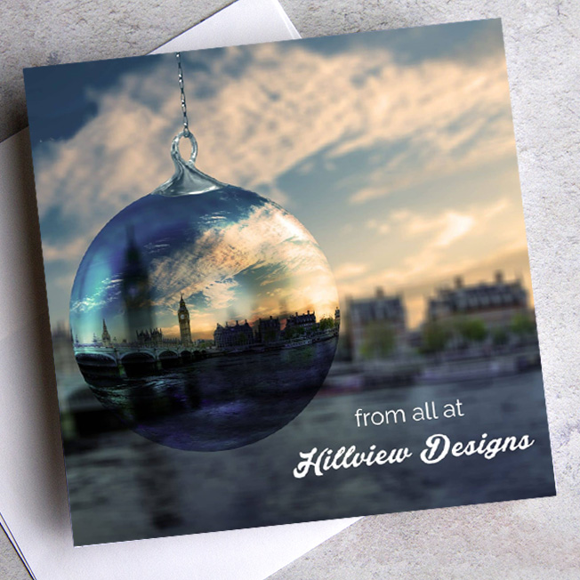 Company Logo Christmas Cards Personalised