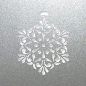 contemporary snowflake silver