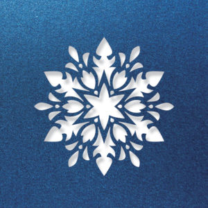 floral snowflake lapislazul
