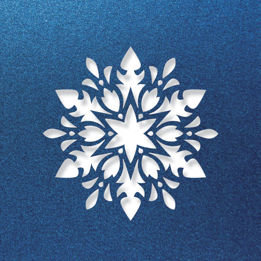 floral snowflake lapislazul