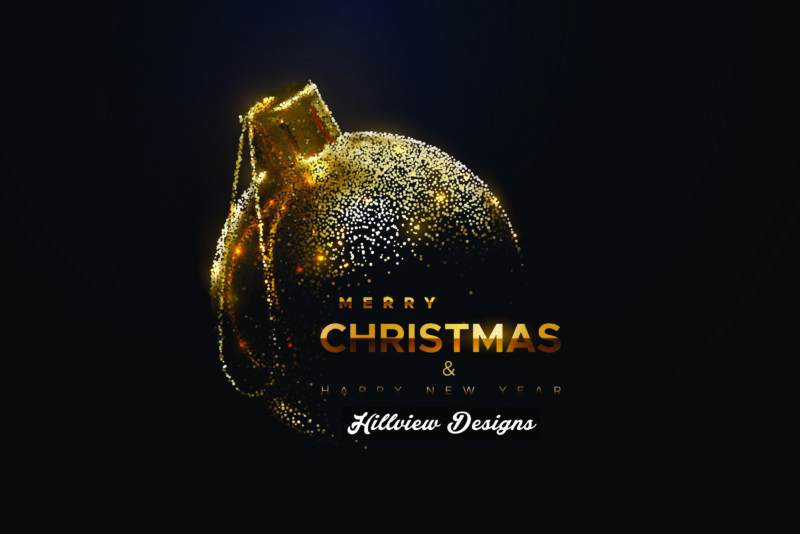 glowing bauble front personalised