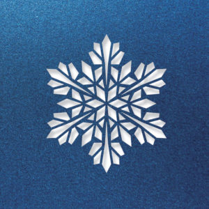 modern snowflake lapislazul