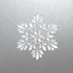 modern snowflake silver