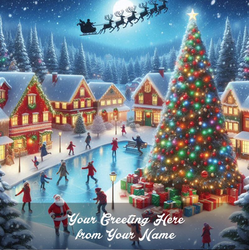 village skating front personalised