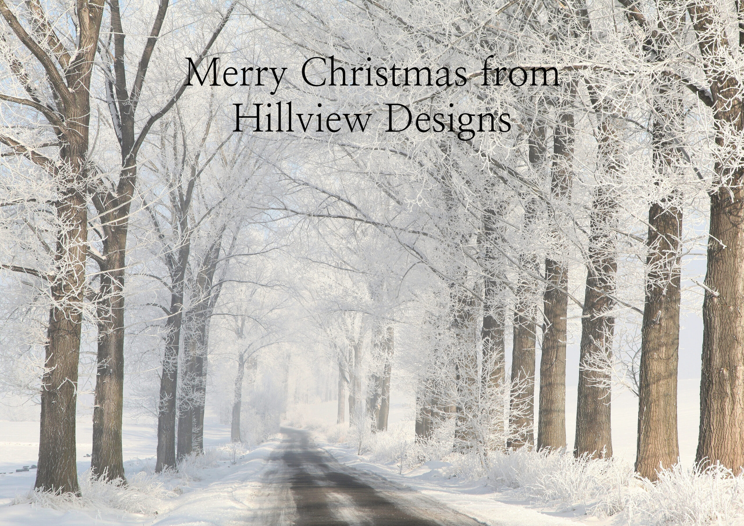 Winter Road Front Personalised